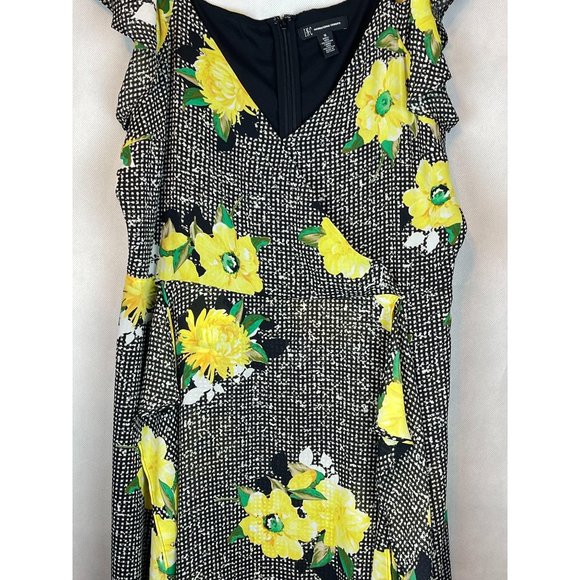 16 INC Women's Cold Shoulder Floral MIDI Dress - Picture 10 of 10